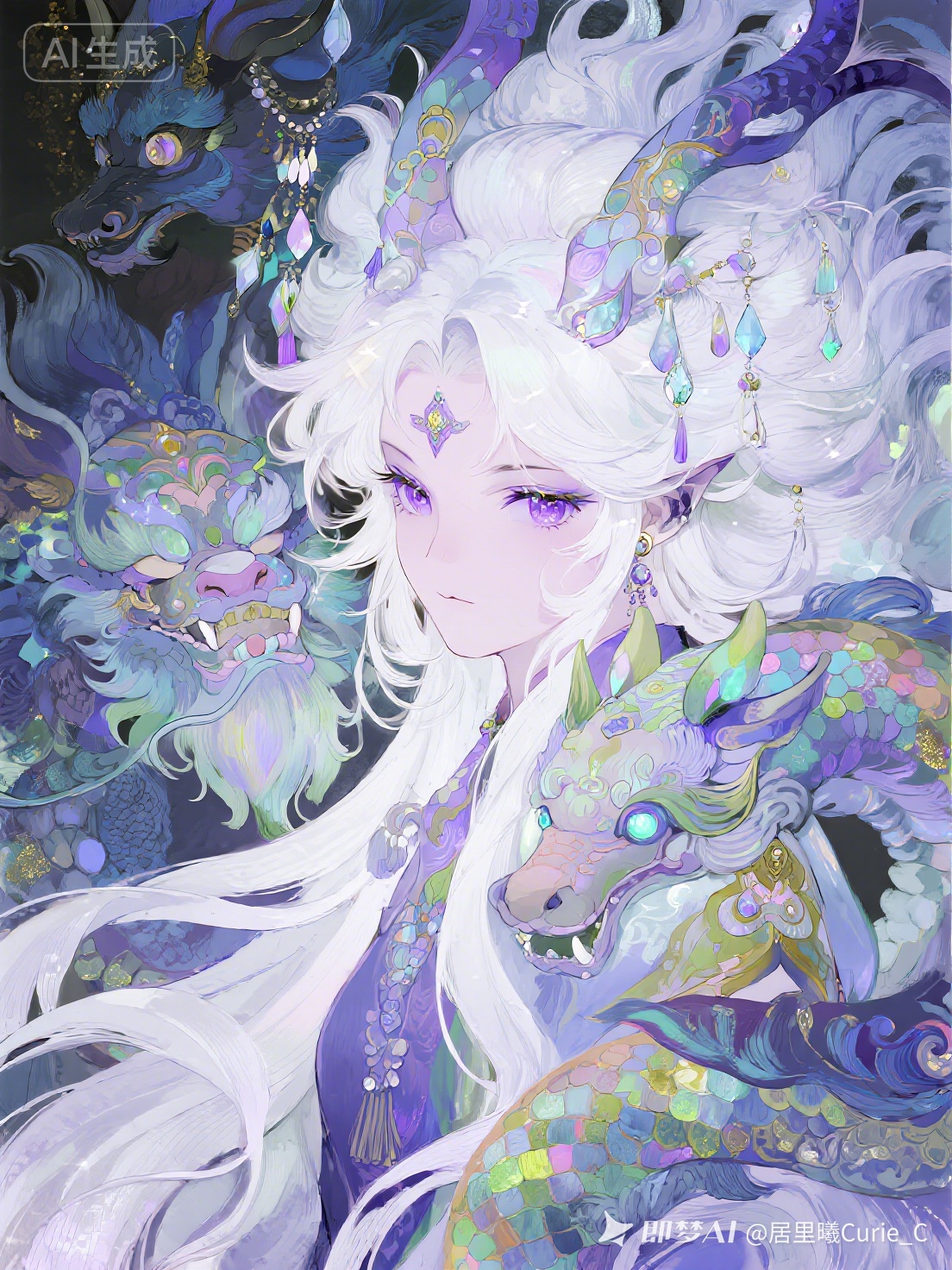 动漫女，山海经 - 荆州短剧AI公共图片素材