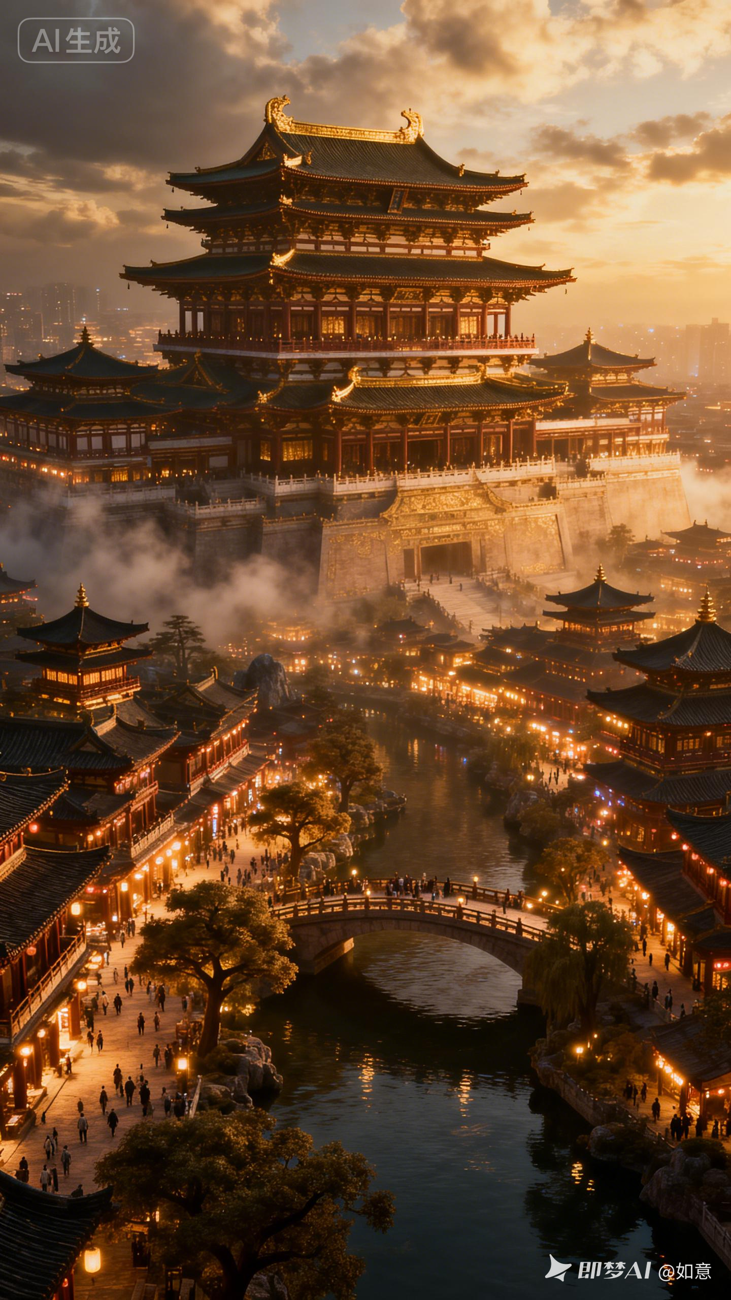 大唐不夜城 - 荆州短剧AI公共图片素材