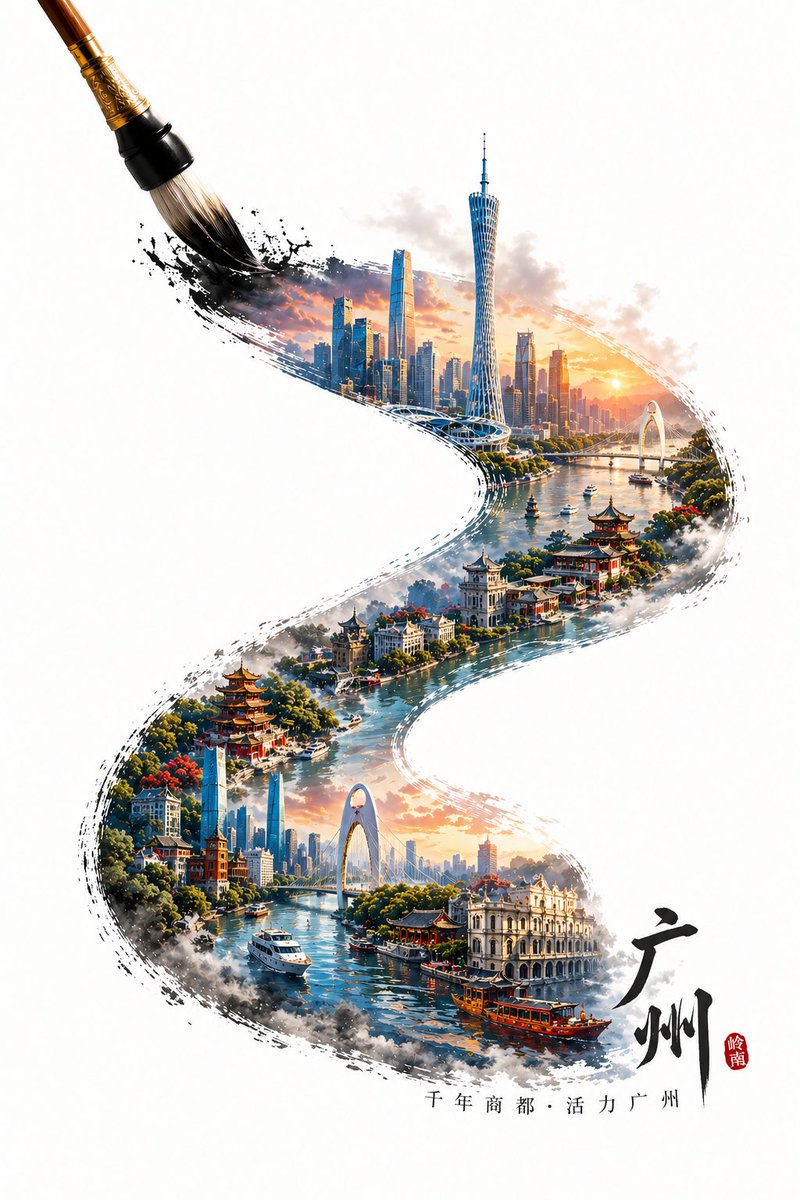 城市海报 - 荆州短剧AI公共图片素材