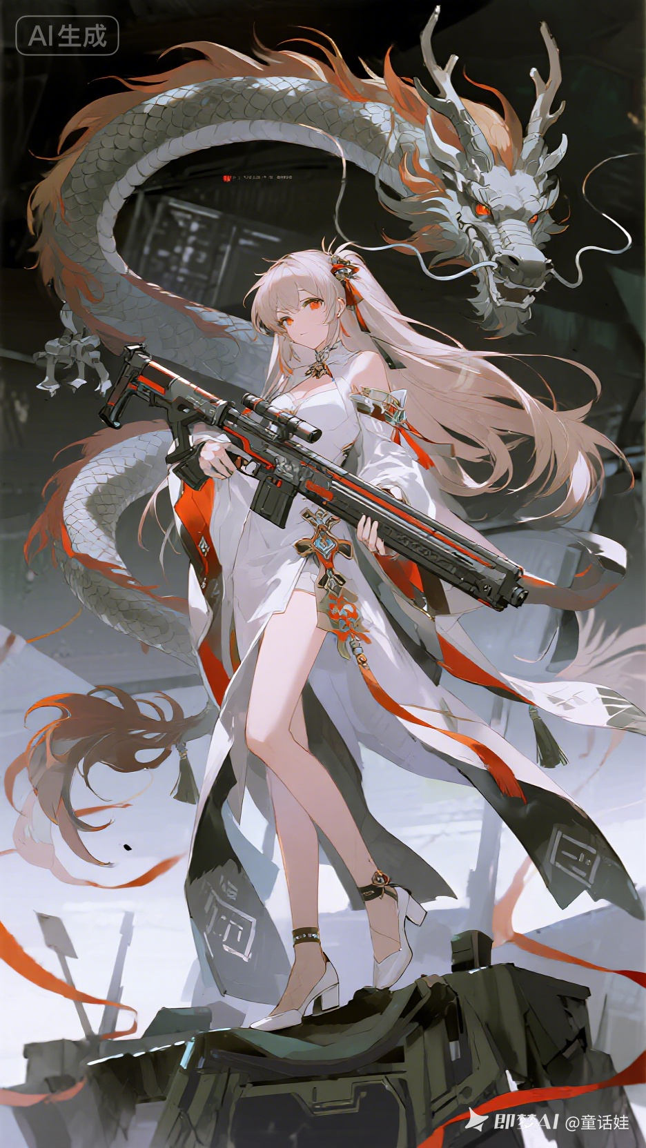 动漫女，奇迹暖暖 - 荆州短剧AI公共图片素材