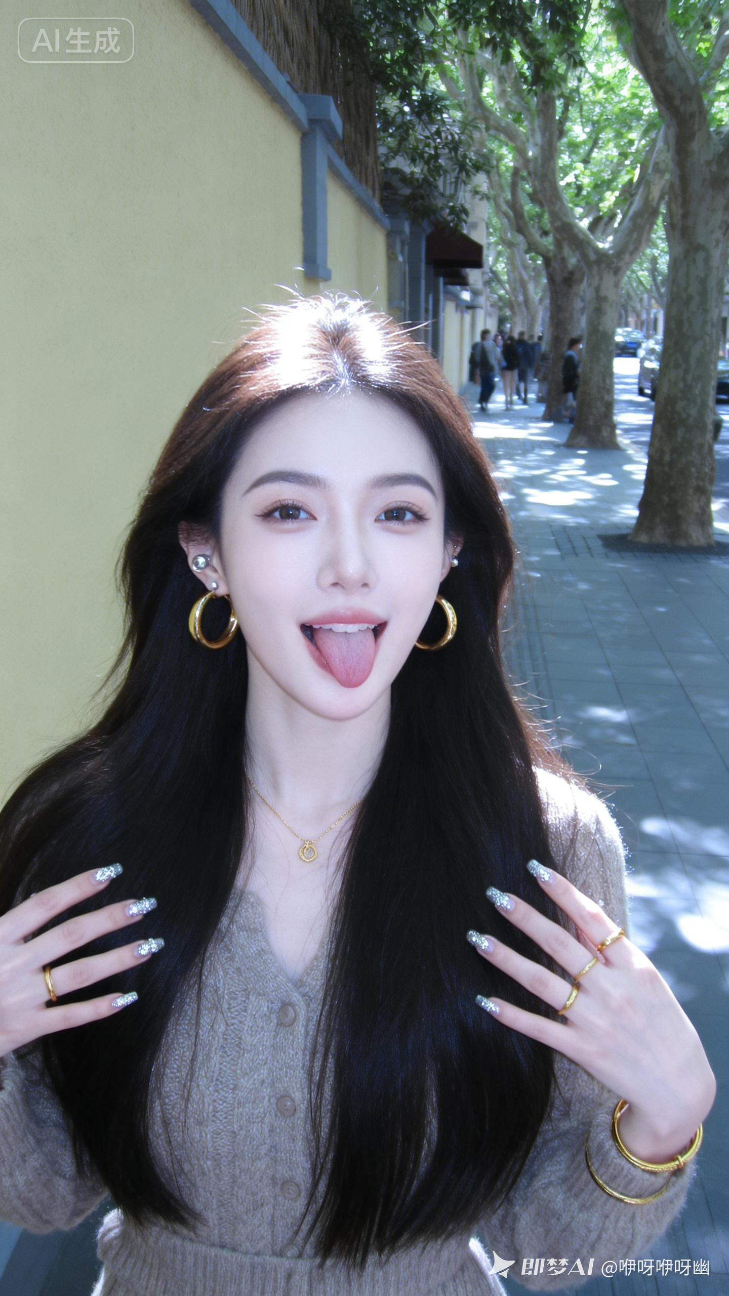 真人写实女生 - 荆州短剧AI公共图片素材